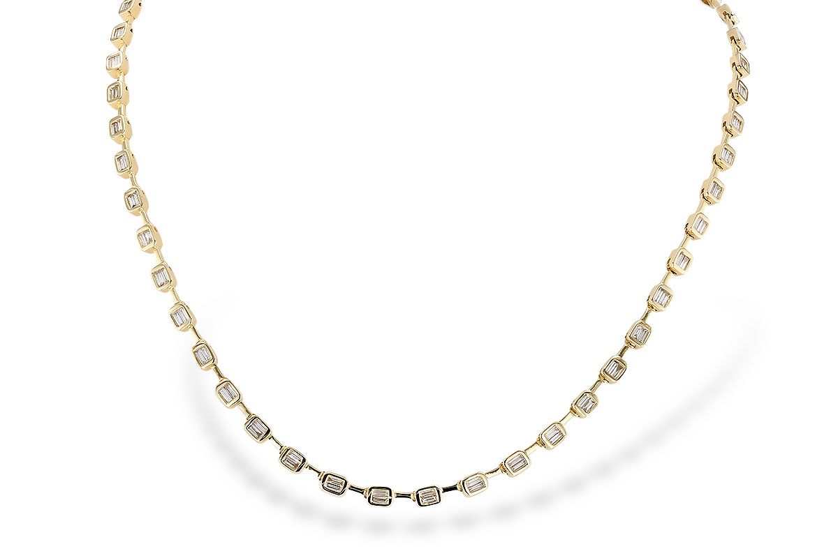 A319-95770: NECKLACE 2.05 TW BAGUETTES (17 INCHES)
