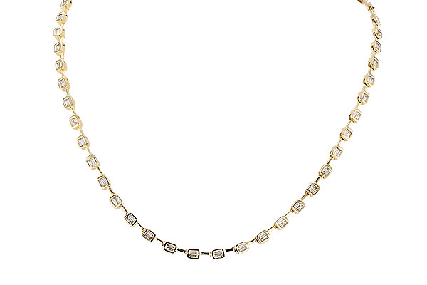 A319-95770: NECKLACE 2.05 TW BAGUETTES (17 INCHES)