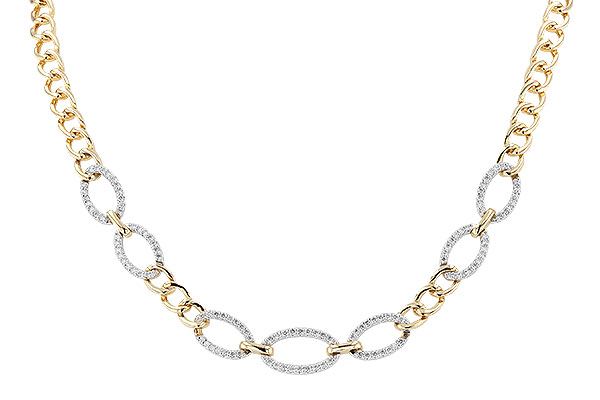 B319-93043: NECKLACE 1.12 TW (17")(INCLUDES BAR LINKS)