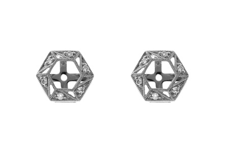 F046-35743: EARRING JACKETS .08 TW (FOR 0.50-1.00 CT TW STUDS)