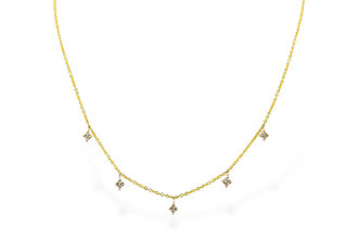 G319-98506: NECKLACE .19 TW (18")