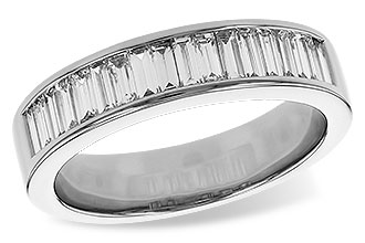 B320-82161: LDS DIA WED RG .70 TW BAGUETTES