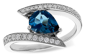 C320-83034: LDS RG 1.04 LONDON BLUE TOPAZ 1.28 TGW (8x6MM)