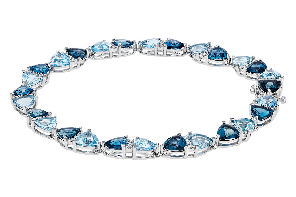 D320-83970: BRACELET 12.20 BLUE TOPAZ 12.50 TGW (7")