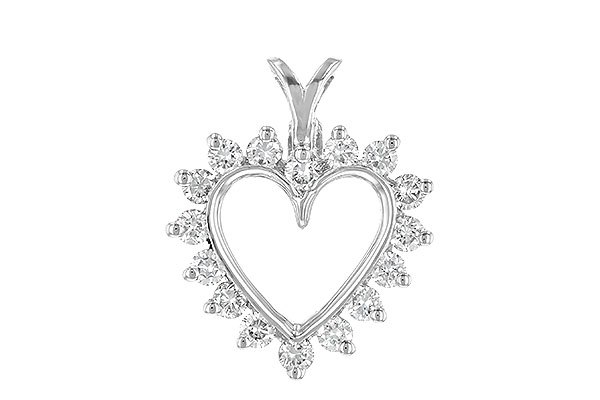 G052-66724: HEART PENDANT .45 TW