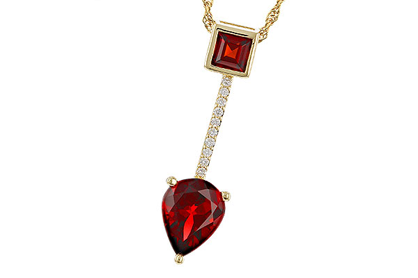 M320-83924: NECKLACE 2.15 GARNET 2.20 TGW